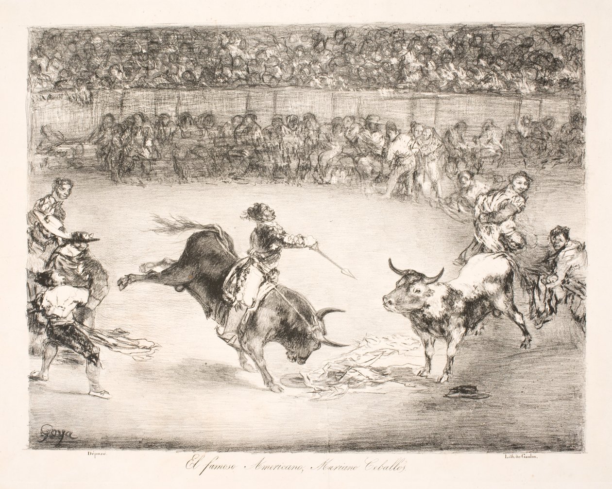 "Kuuluisa amerikkalainen Mariano Ceballos" tekijältä Francisco de Goya