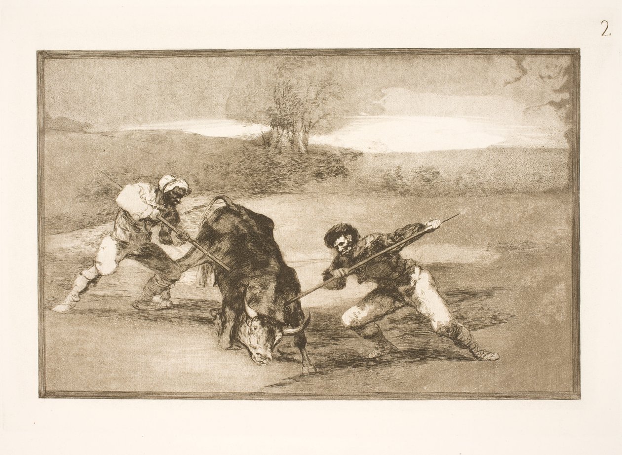 Toinen tapa metsästää jalan tekijältä Francisco de Goya