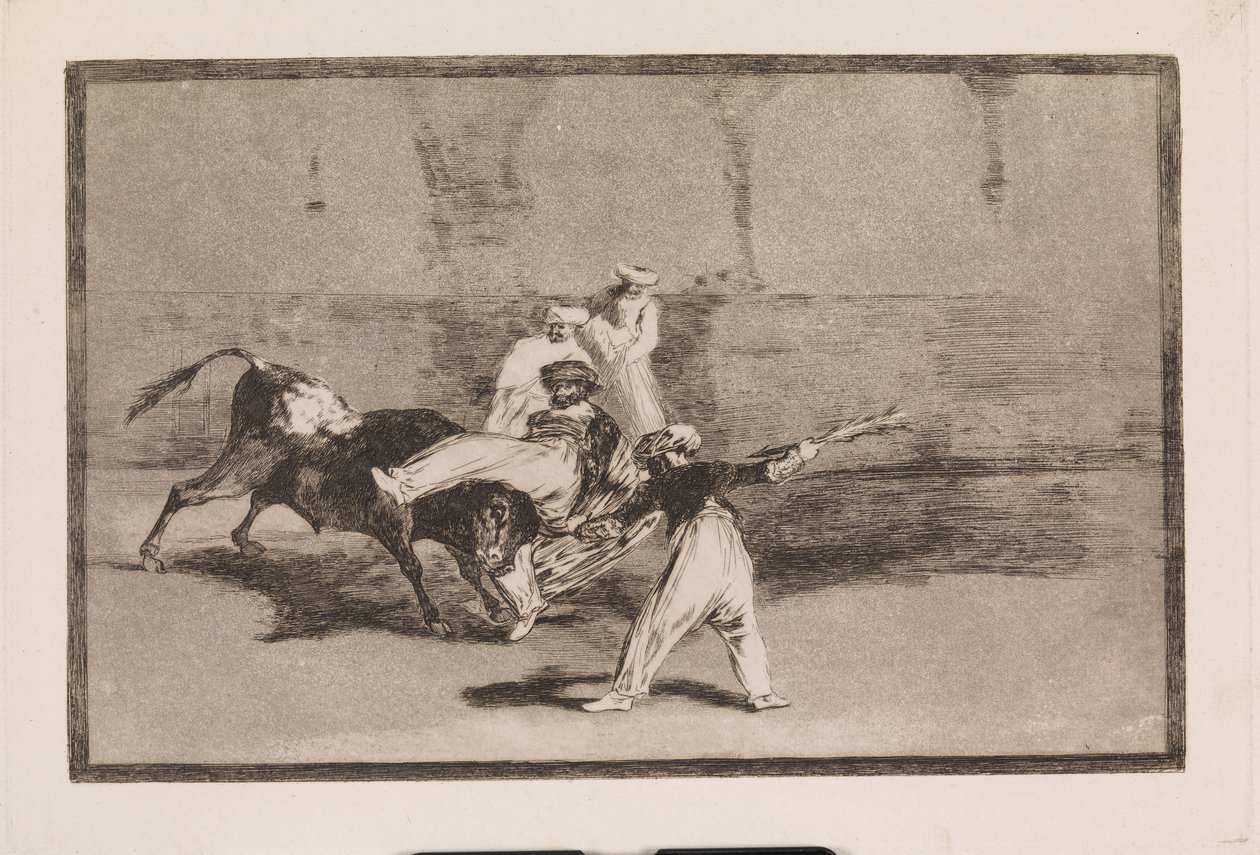 Härän vangitsema mauri areenalla tekijältä Francisco de Goya