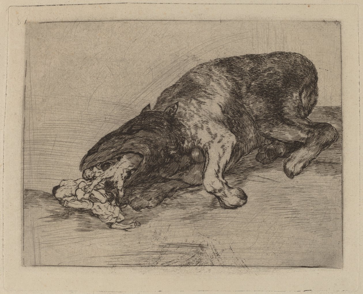 Hirveä hirviö! (Rauha hirviö!) tekijältä Francisco de Goya