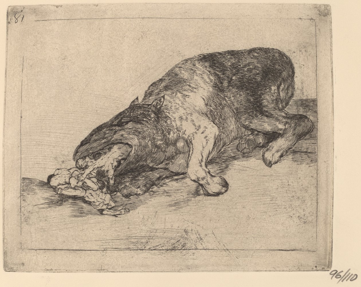 kova hirviö! (Rauha hirviö!) tekijältä Francisco de Goya