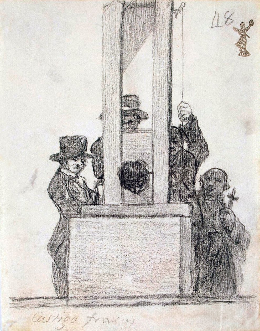 Ranskalainen rangaistus, vuosina 1824-1828. tekijältä Francisco de Goya