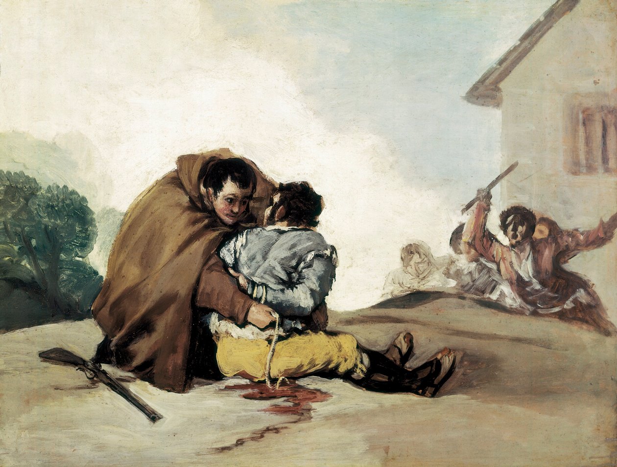Pastari Peter sitoo Maragaton köydellä, Francisco de Goyan maalaus tekijältä Francisco de Goya