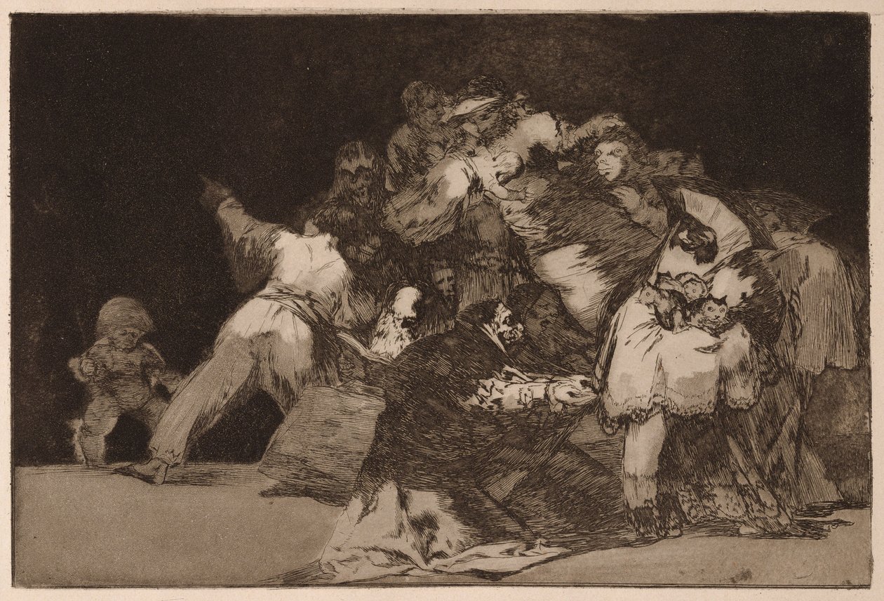General Folly (Epäjohdonmukainen kenraali), sarjasta Los Disparates tekijältä Francisco de Goya