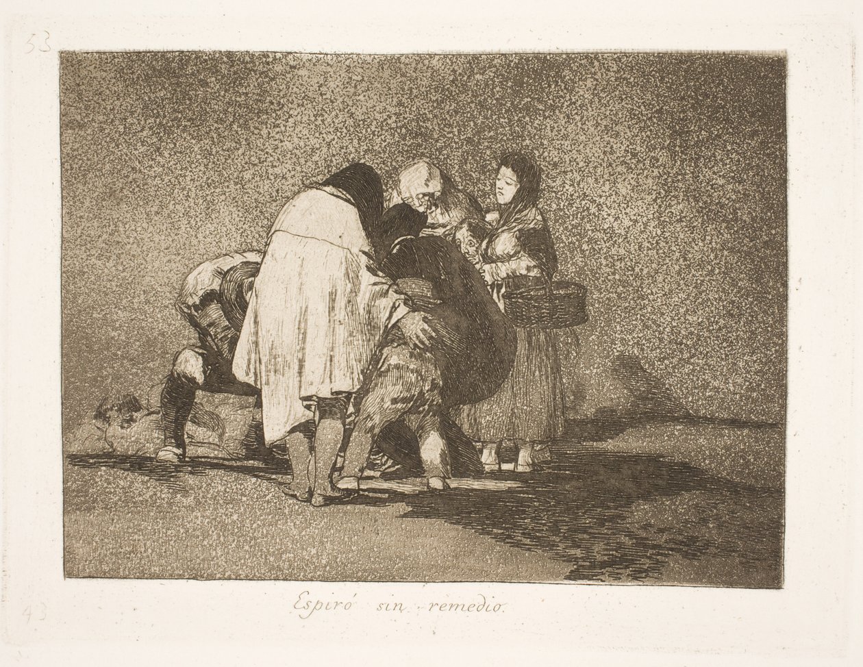 Hän kuoli ilman, että kukaan olisi voinut auttaa häntä (53) tekijältä Francisco de Goya