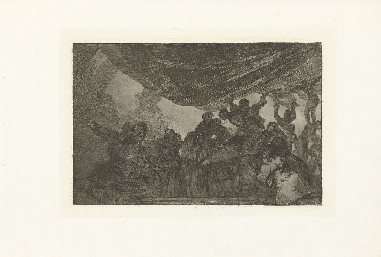 Clear Folly erilainen claro Los Disparates (The Follies) (sarjan nimi) Los Proverbios (Sananlaskut) (sarjan nimi) tekijältä Francisco de Goya