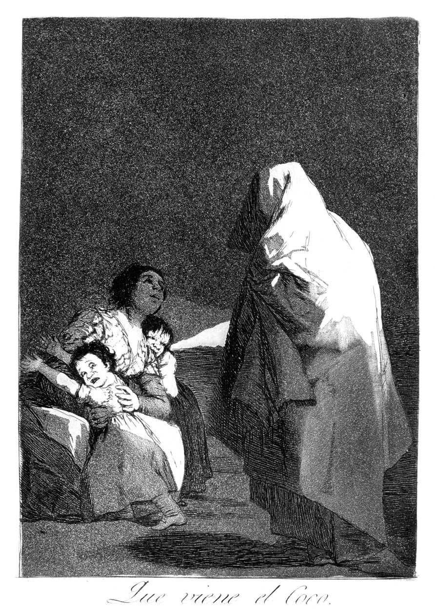 Tässä tulee bogeyman, 1799 tekijältä Francisco de Goya