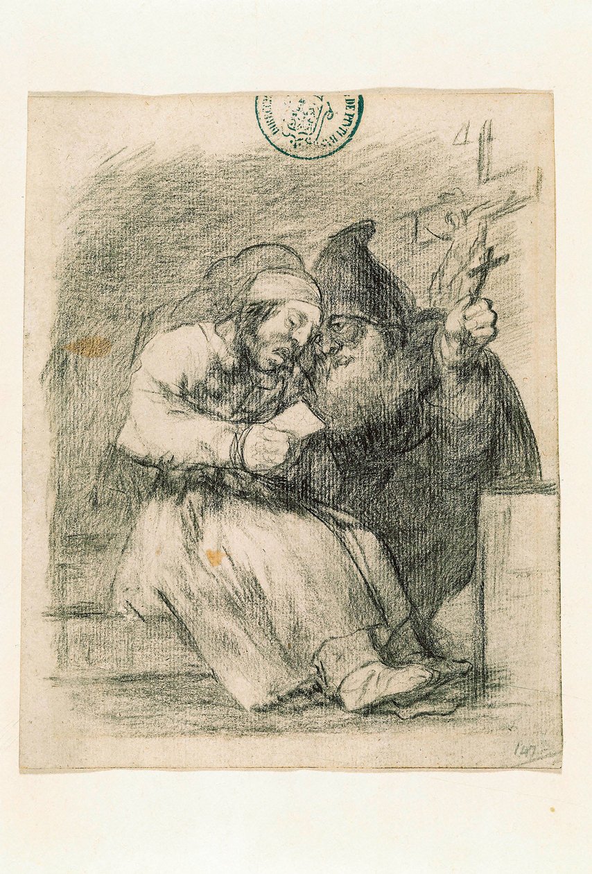 Hän auttaa häntä kuolemaan hyvin tekijältä Francisco de Goya
