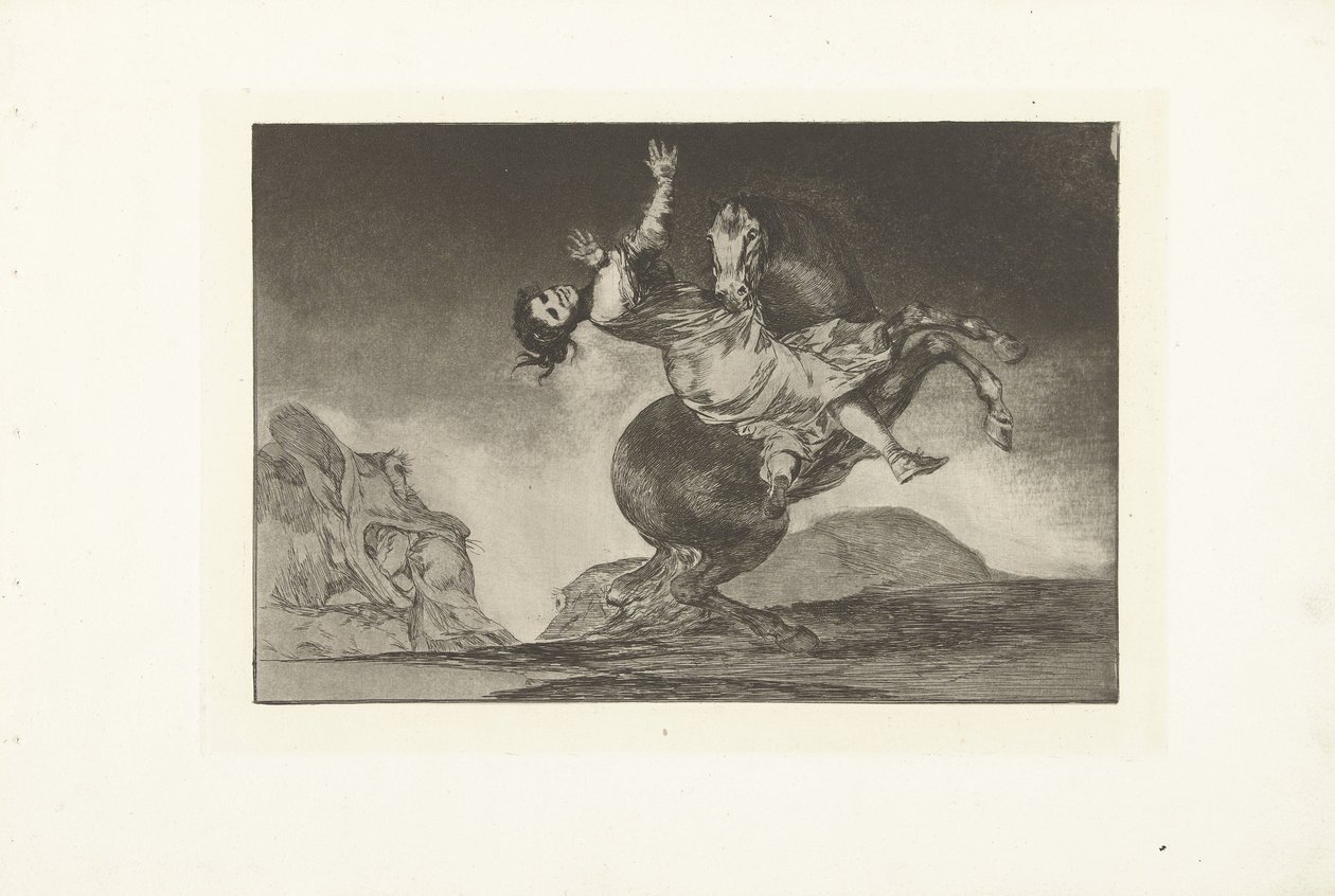 Kidnappaava hevonen El caballo raptor Los Disparates (The Follies) (sarjan nimi) Los Proverbios (Sananlaskut) (sarjan nimi) tekijältä Francisco de Goya