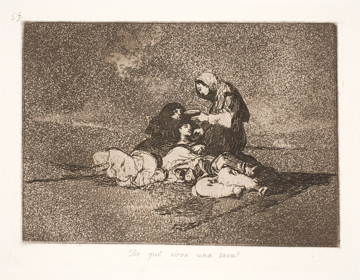 Mitä yksi kuppi ehdottaa? (59) tekijältä Francisco de Goya