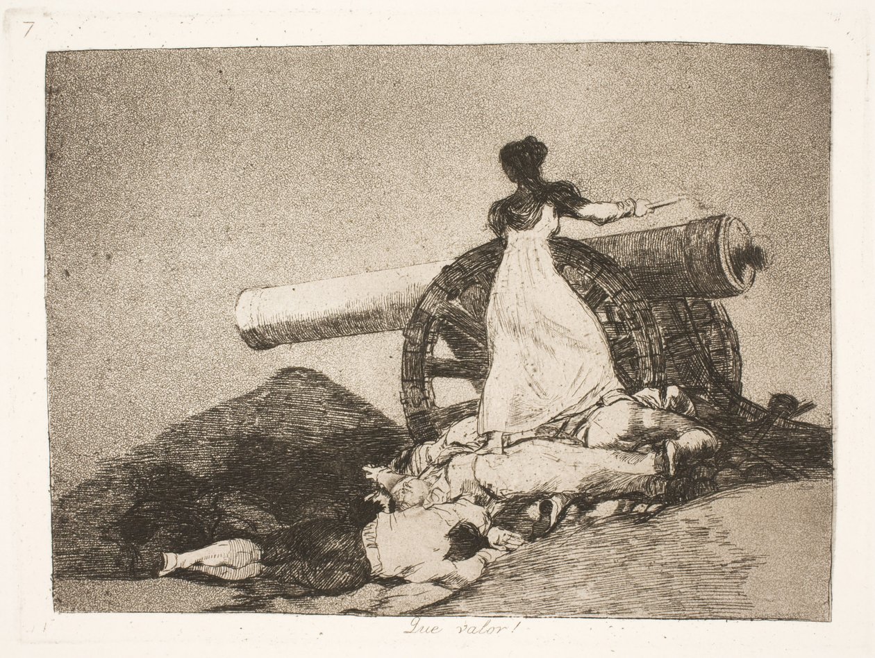 Mitä sankarillisuutta! (7) tekijältä Francisco de Goya