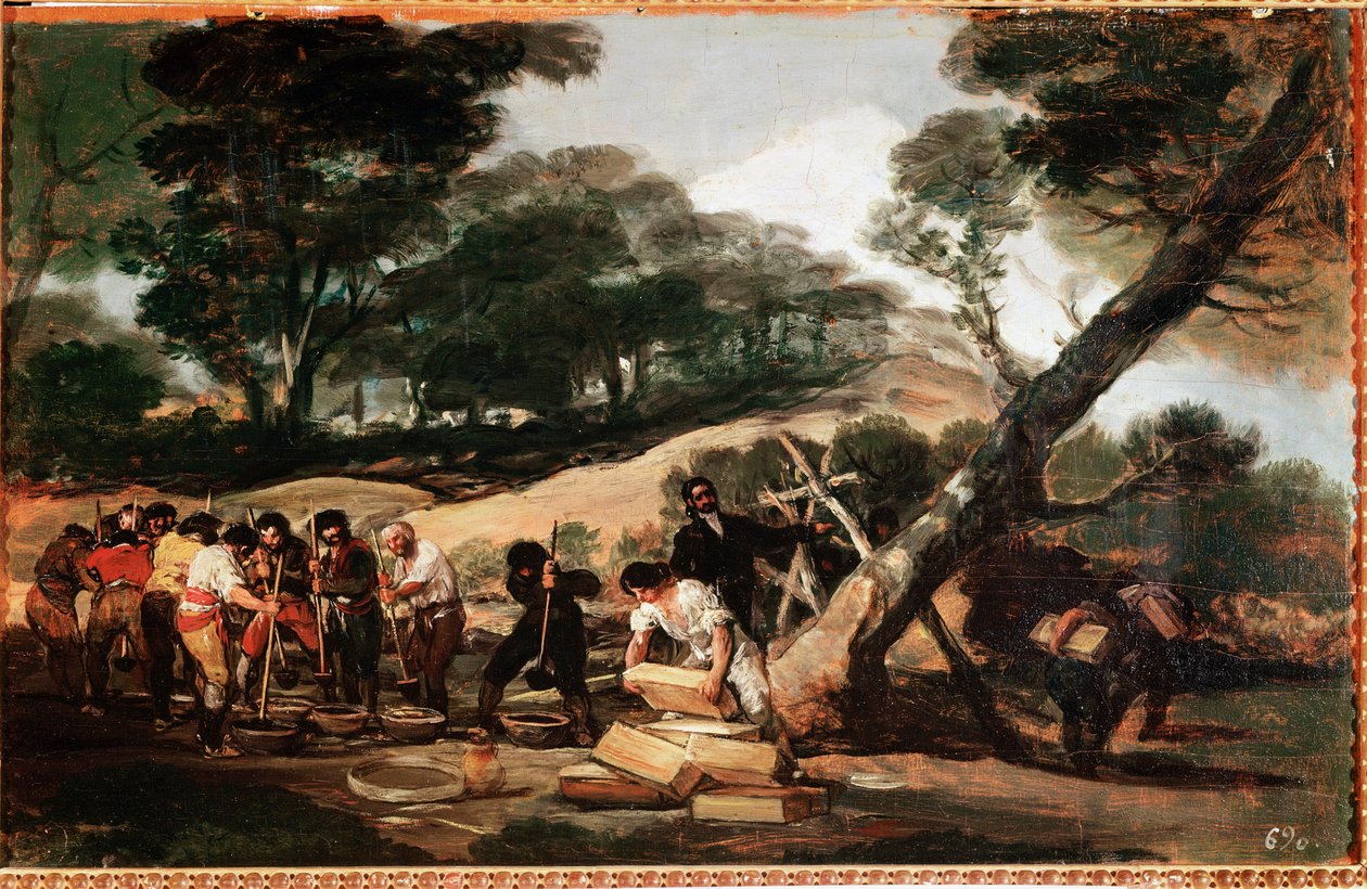 Laiton ruutikasvi (öljy kankaalle tekijältä Francisco de Goya