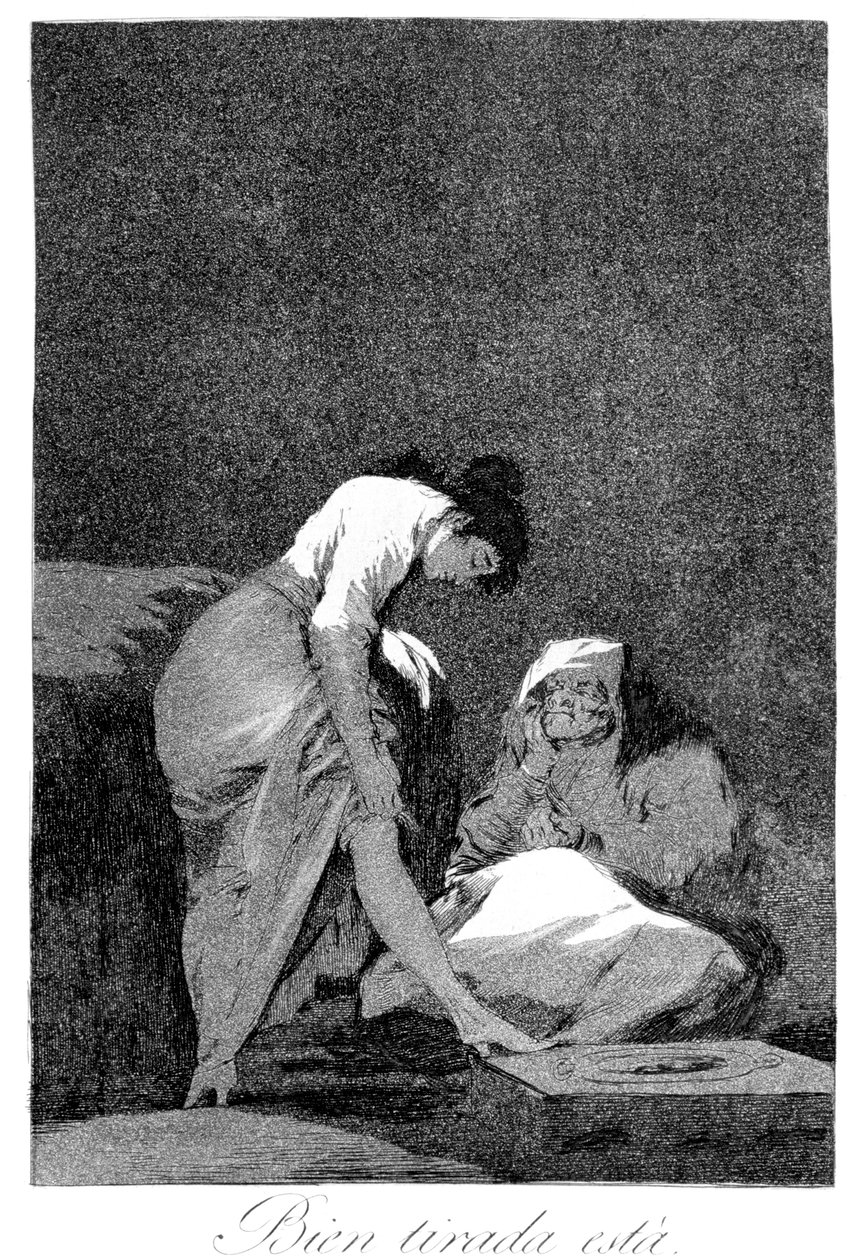 Se on hienosti venytetty, 1799 tekijältä Francisco de Goya