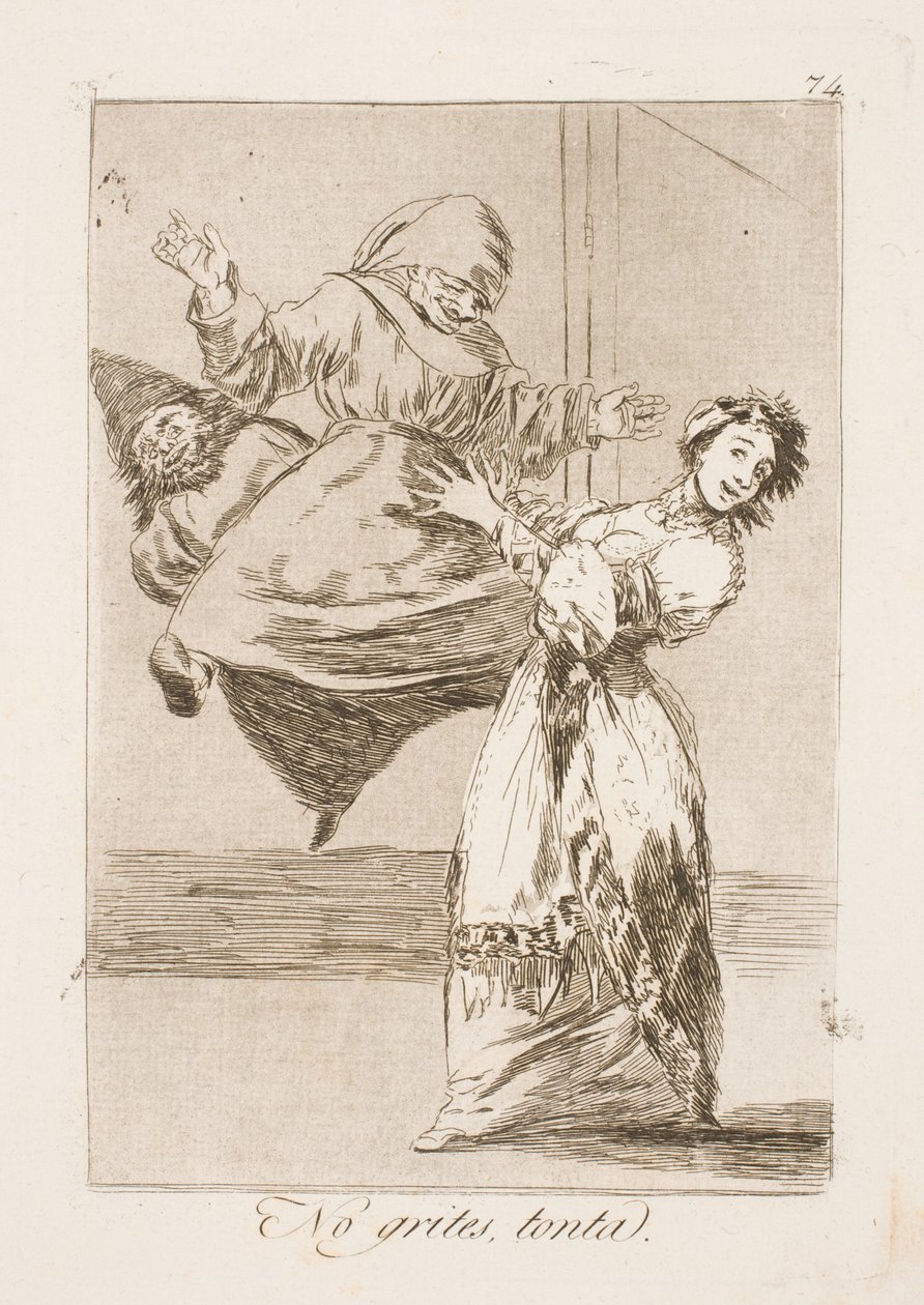 Lopeta huutaminen typerys! tekijältä Francisco de Goya