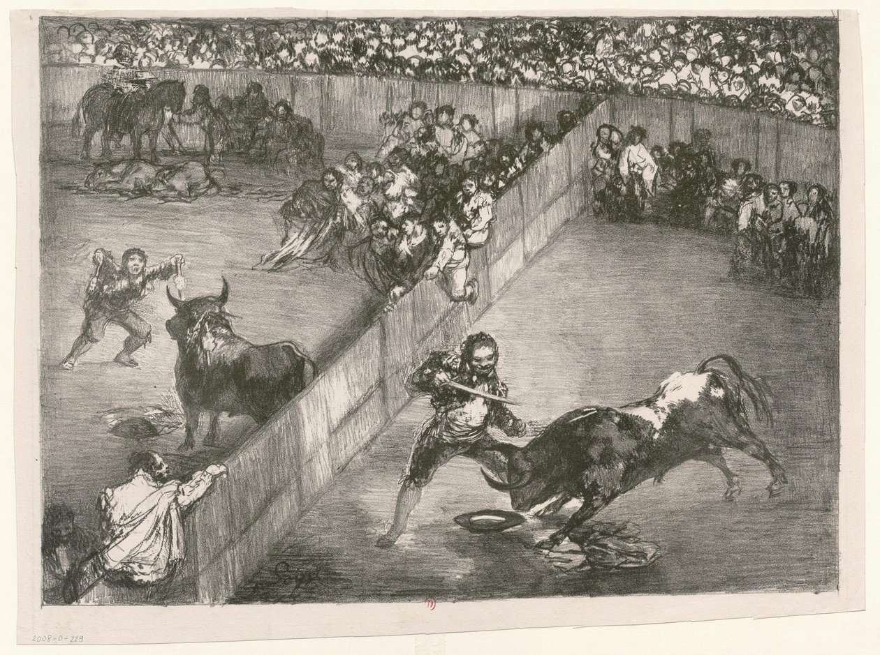 [Les Taureaux de Bordeaux: Paikkojen jako] tekijältä Francisco de Goya