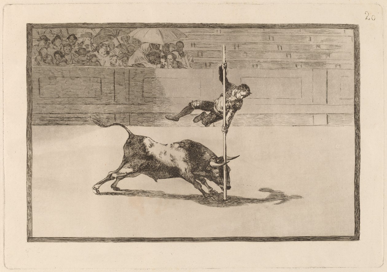 Juanito Apinani Keveys ja rohkeus kehässä Madridissa tekijältä Francisco de Goya