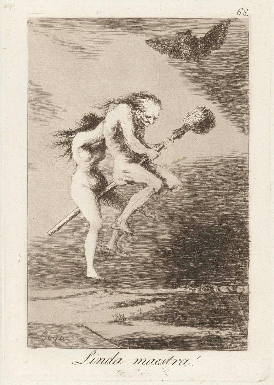 Linda mestari! (Ihana opettaja!) tekijältä Francisco de Goya