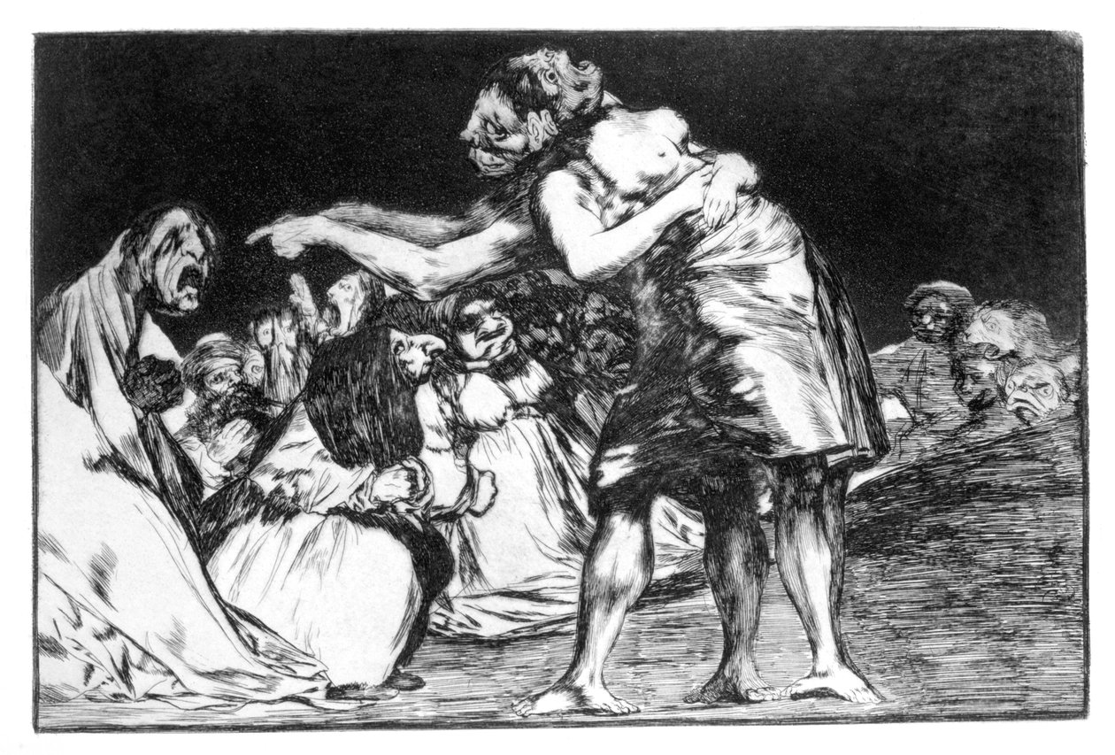 Avioliiton painajainen, 1819-1823 tekijältä Francisco de Goya