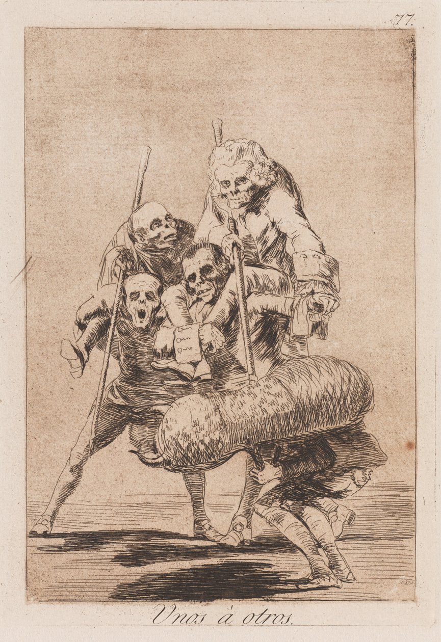 Pilkahärkätaistelu, 1700-luvun loppu - 1800-luvun alku (painettu) tekijältä Francisco de Goya