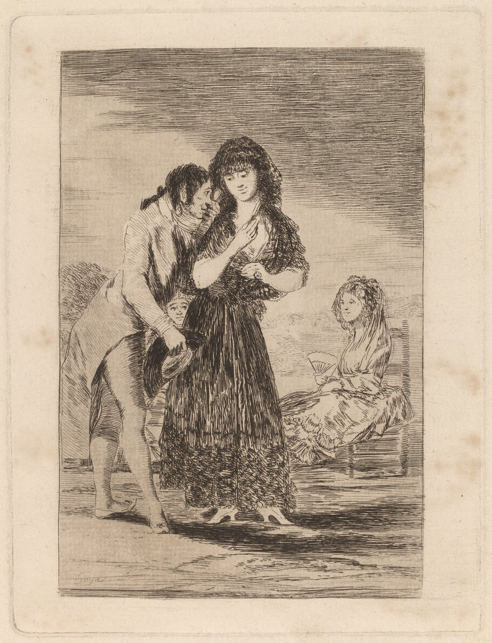 Ni asi la distingue (vaikka hän ei voi saada häntä ulos) tekijältä Francisco de Goya