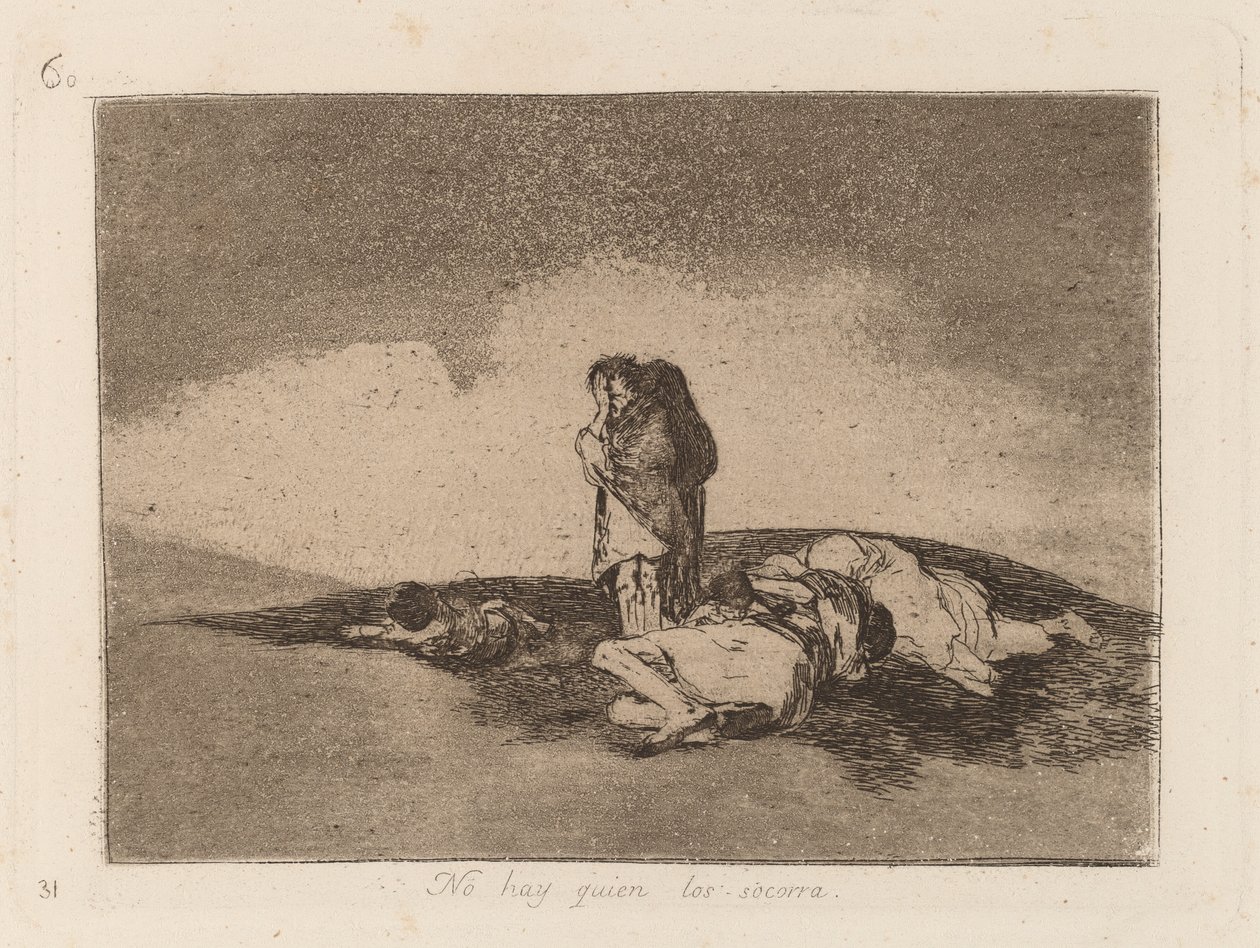 No Hay Quien Los Socorra (Kukaan ei voi auttaa heitä) tekijältä Francisco de Goya