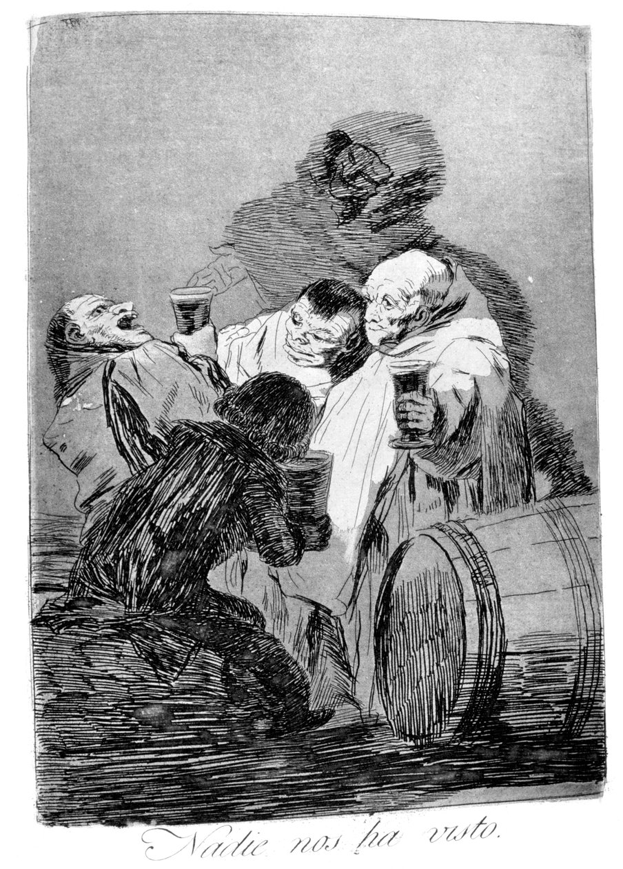 Kukaan ei ole nähnyt meitä, 1799 tekijältä Francisco de Goya