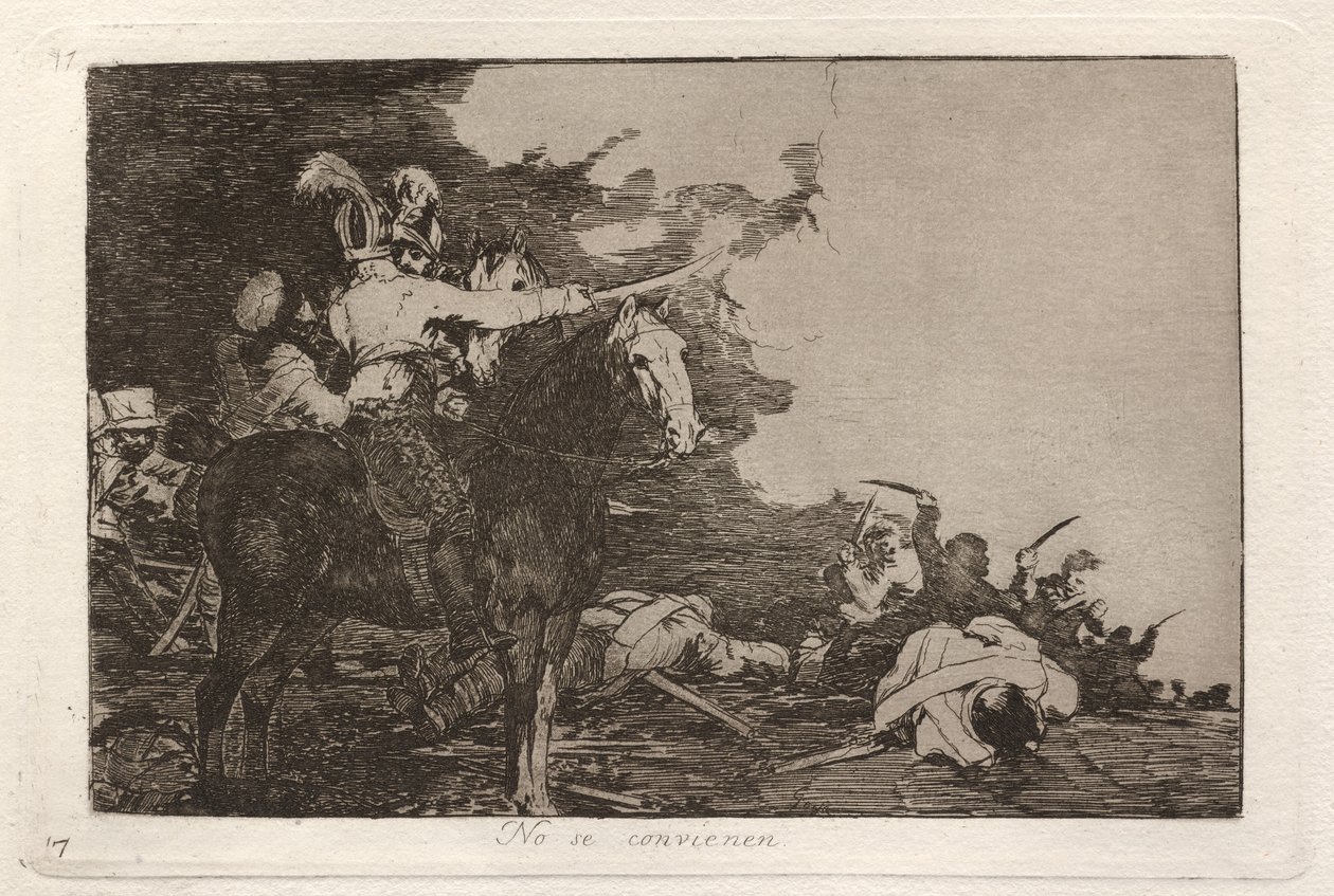 No se convienen (he eivät ole samaa mieltä) tekijältä Francisco de Goya