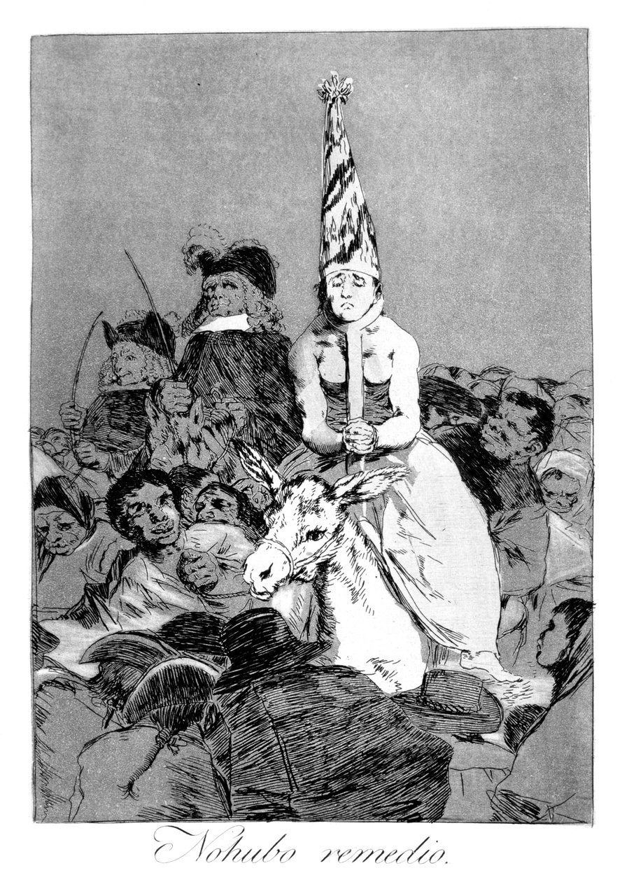 Sille ei voitu tehdä mitään, 1799 tekijältä Francisco de Goya