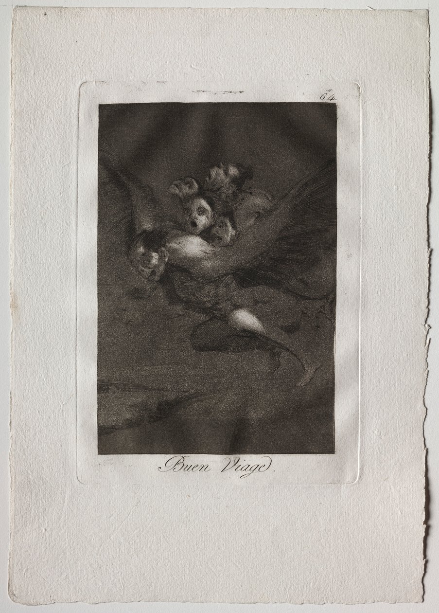 Kahdeksankymmentä Caprices: Bon Voyage, 1793-1798. tekijältä Francisco de Goya