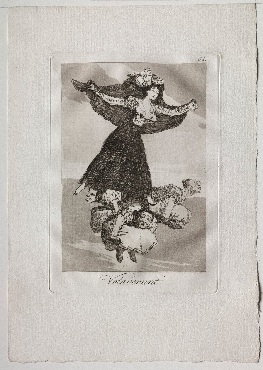 Ochenta Caprichos: Volaverunt, 1793-1798. tekijältä Francisco de Goya