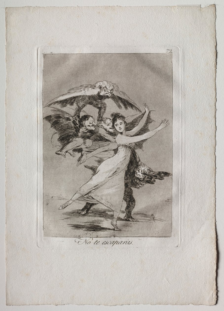 Ochenta Caprichos: Et pakene, 1793-1798. tekijältä Francisco de Goya
