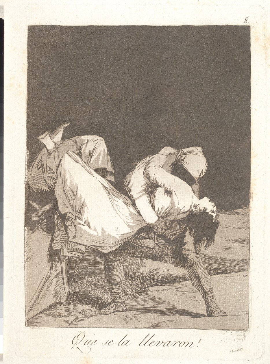 Ja he raahaavat hänet pois tekijältä Francisco de Goya