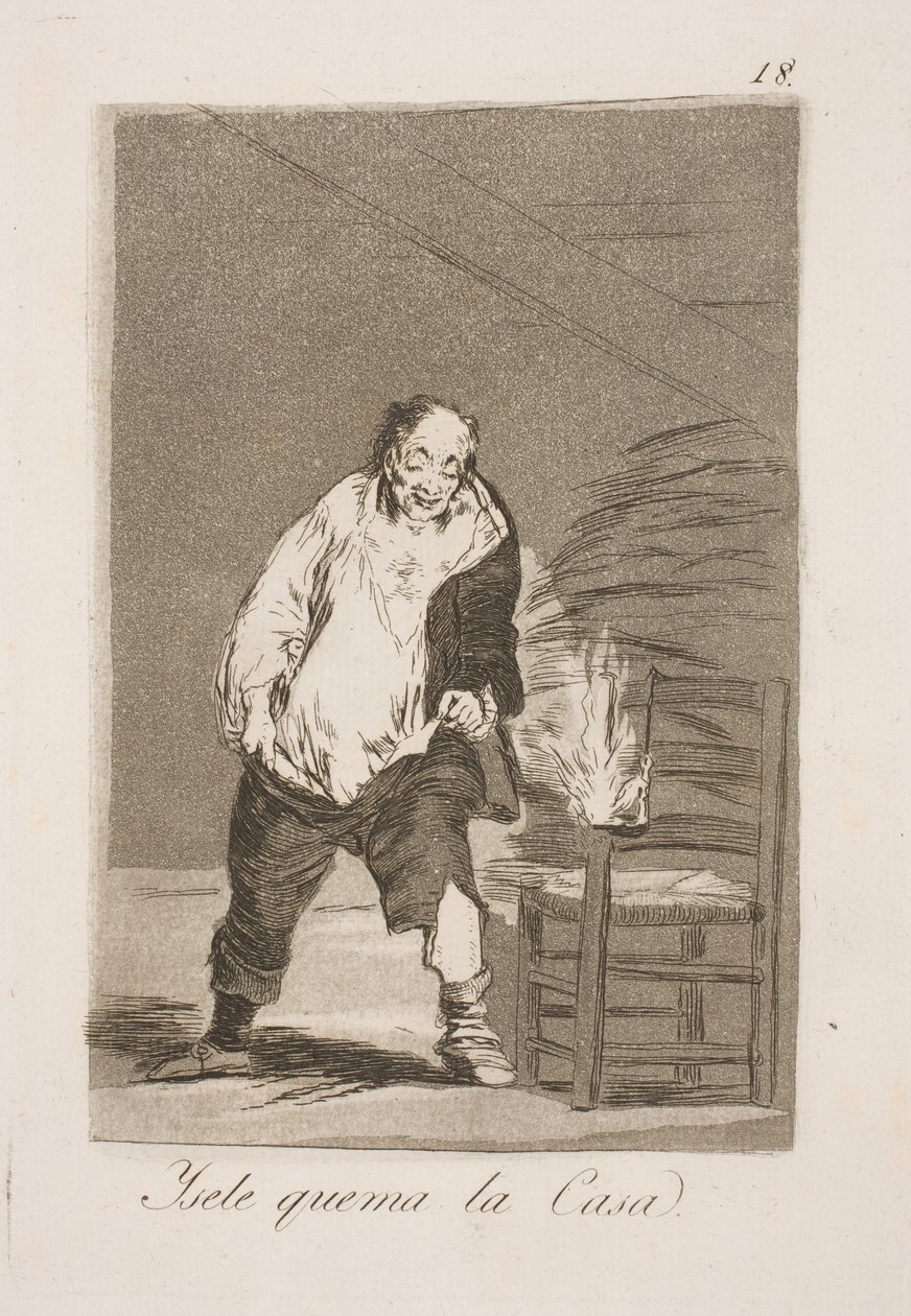 Ja he polttivat hänen talonsa tekijältä Francisco de Goya