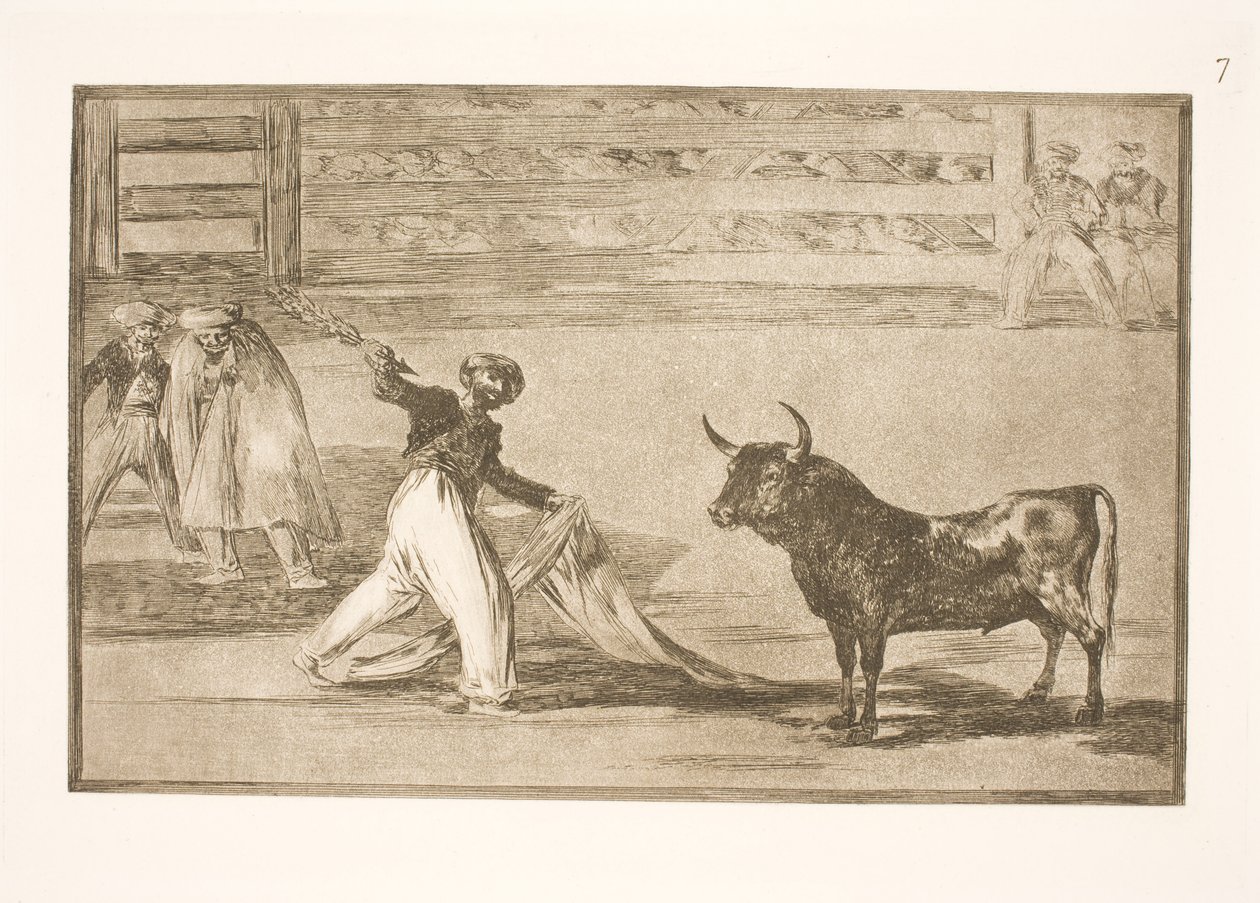 Harpuunien tai banderillojen alkuperäHarpuunien tai banderillojen alkuperä tekijältä Francisco de Goya
