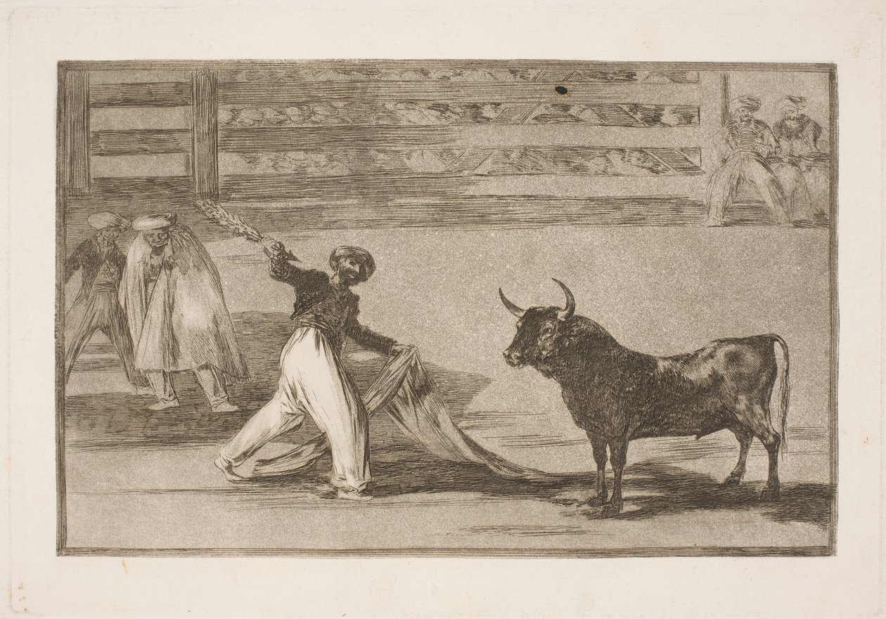 Harpuunien tai banderillojen alkuperä tekijältä Francisco de Goya