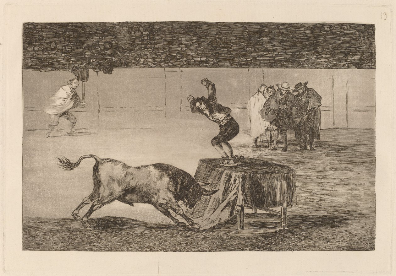Hänen toinen hulluus samalla aukiolla (Hänen toinen hulluus samassa renkaassa) tekijältä Francisco de Goya