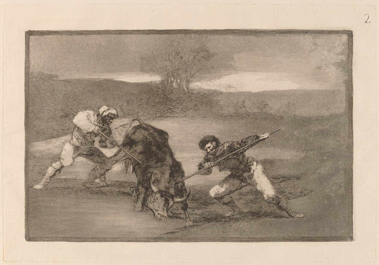 Toinen tapa metsästää jalan tekijältä Francisco de Goya