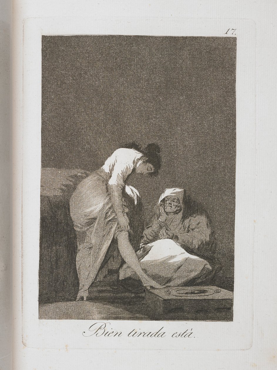 Lauta Los Caprichosista, 1797-1798 tekijältä Francisco de Goya