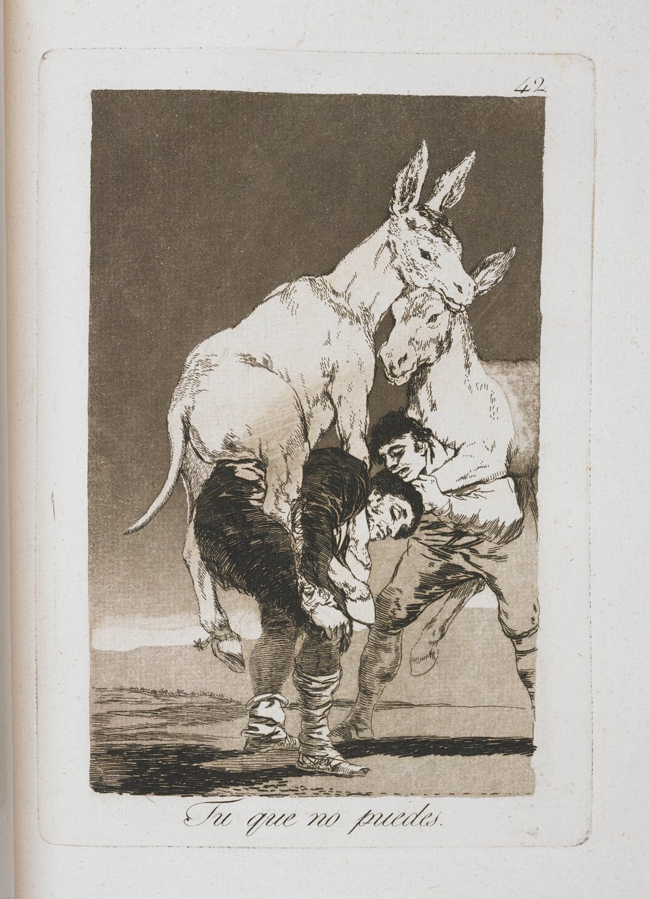 Lauta Los Caprichosista, 1797-1798 tekijältä Francisco de Goya