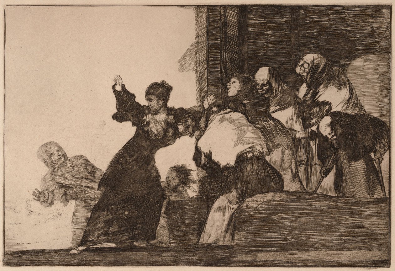 ”Poor Folly” (Disparate pobre), sarjasta Los Disparates tekijältä Francisco de Goya