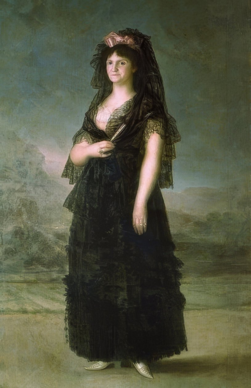 Muotokuva Maria Lusiasta mantillalla. 1799 tekijältä Francisco de Goya
