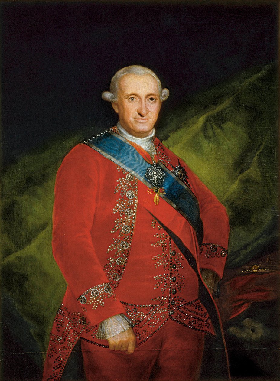 Kaarle IV Bourbonin muotokuva, n. 1789 (öljy kankaalle) tekijältä Francisco de Goya