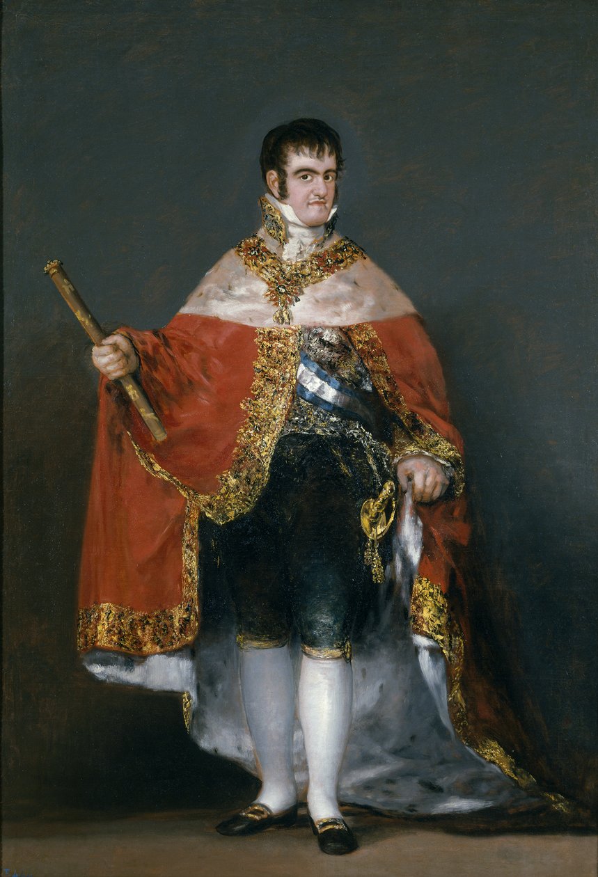 Espanjan kuninkaan Ferdinand VII:n muotokuva, 1815 tekijältä Francisco de Goya