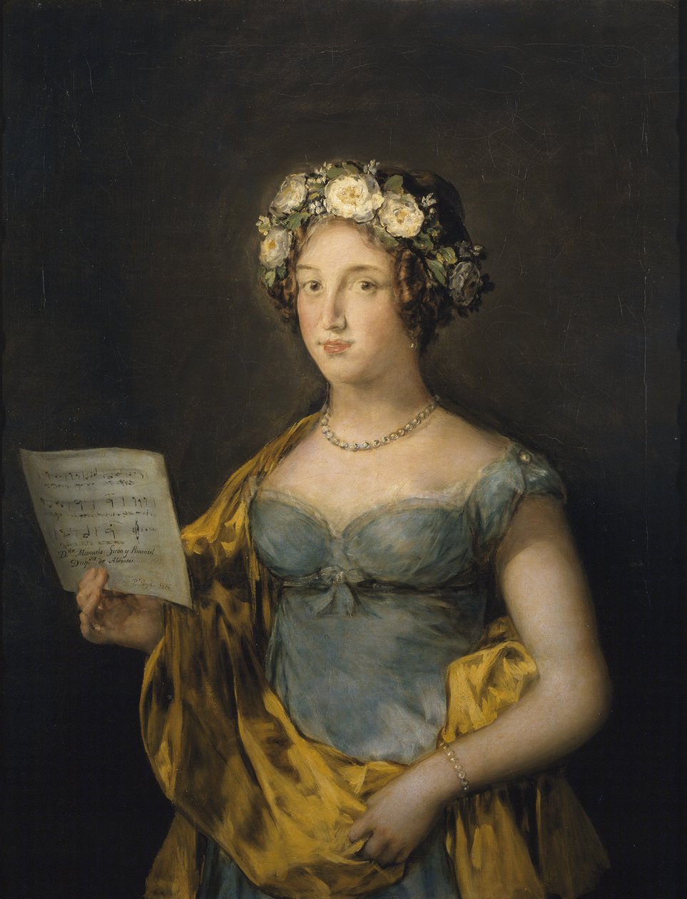 Manuela Téllez Girón y Pimentelin muotokuva 1794-1838, Abrantesin herttuatar, 1816 tekijältä Francisco de Goya