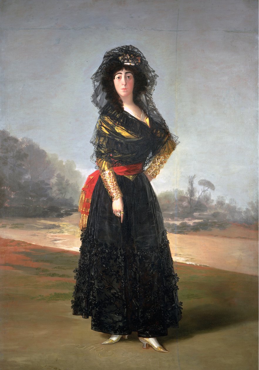 Muotokuva Maria Cayetana de Silvasta 1762-1802, Alban 13. herttuattaresta, 1797 tekijältä Francisco de Goya
