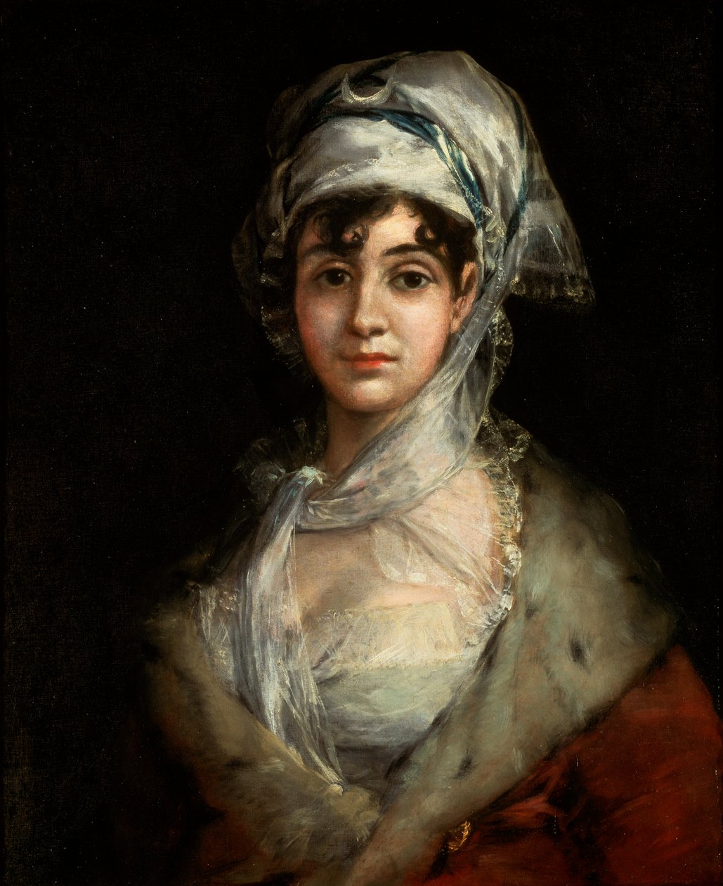 Näyttelijä Antonia Záraten muotokuva, c1810 tekijältä Francisco de Goya