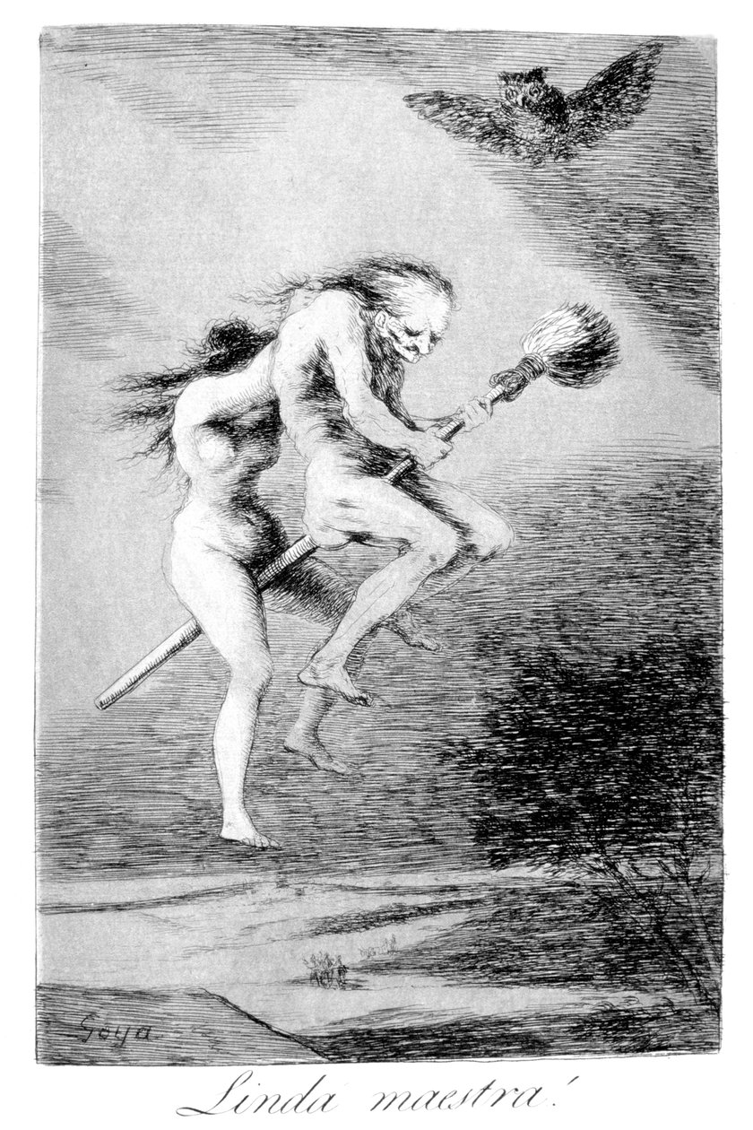 Kaunis opettaja!, 1799 tekijältä Francisco de Goya