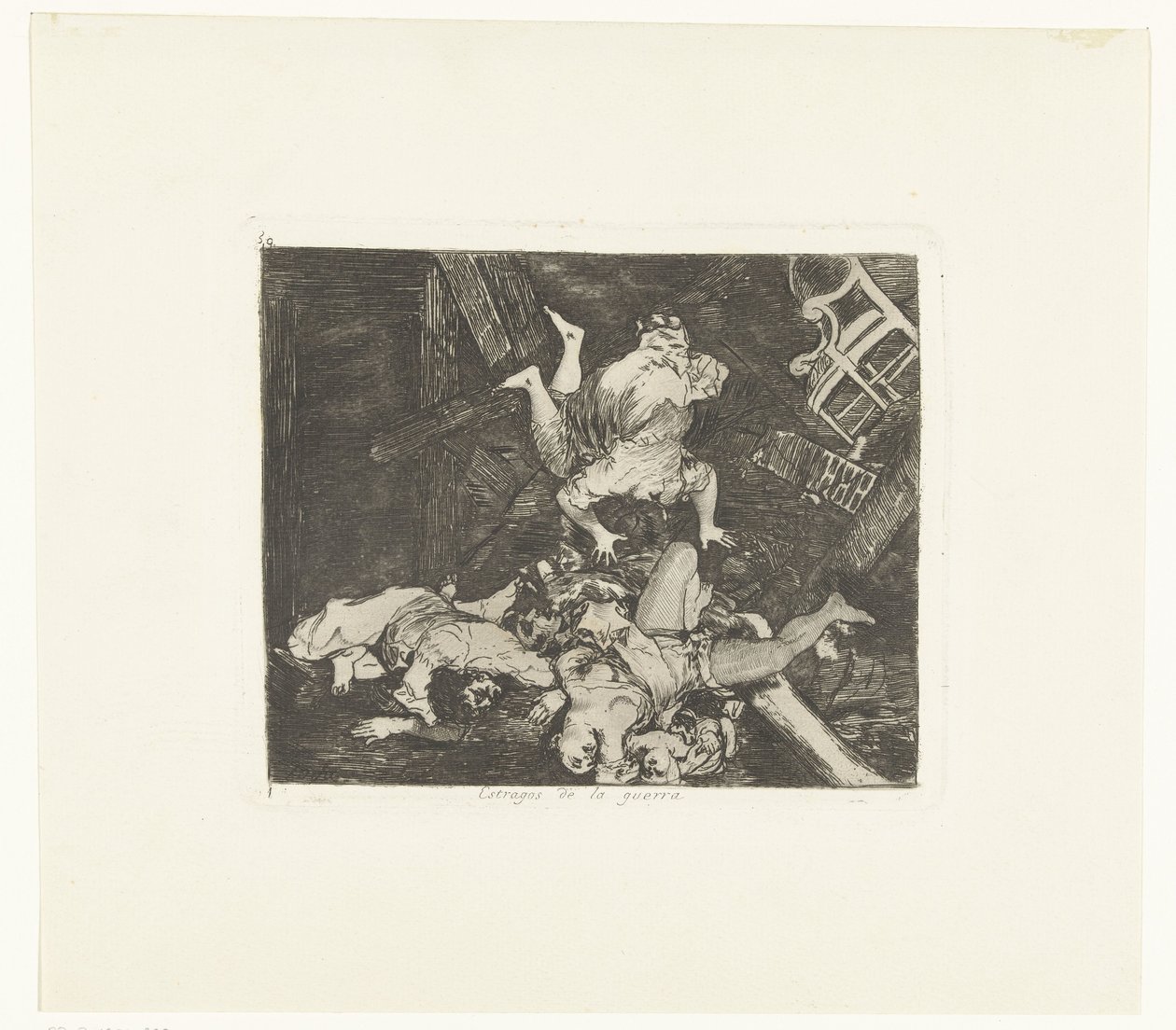 Ravages van de oorlog Ravages of War (otsikko esineessä) De gruwelen van de oorlog (sarjan nimi) The Disasters of War (sarjan nimi) tekijältä Francisco de Goya