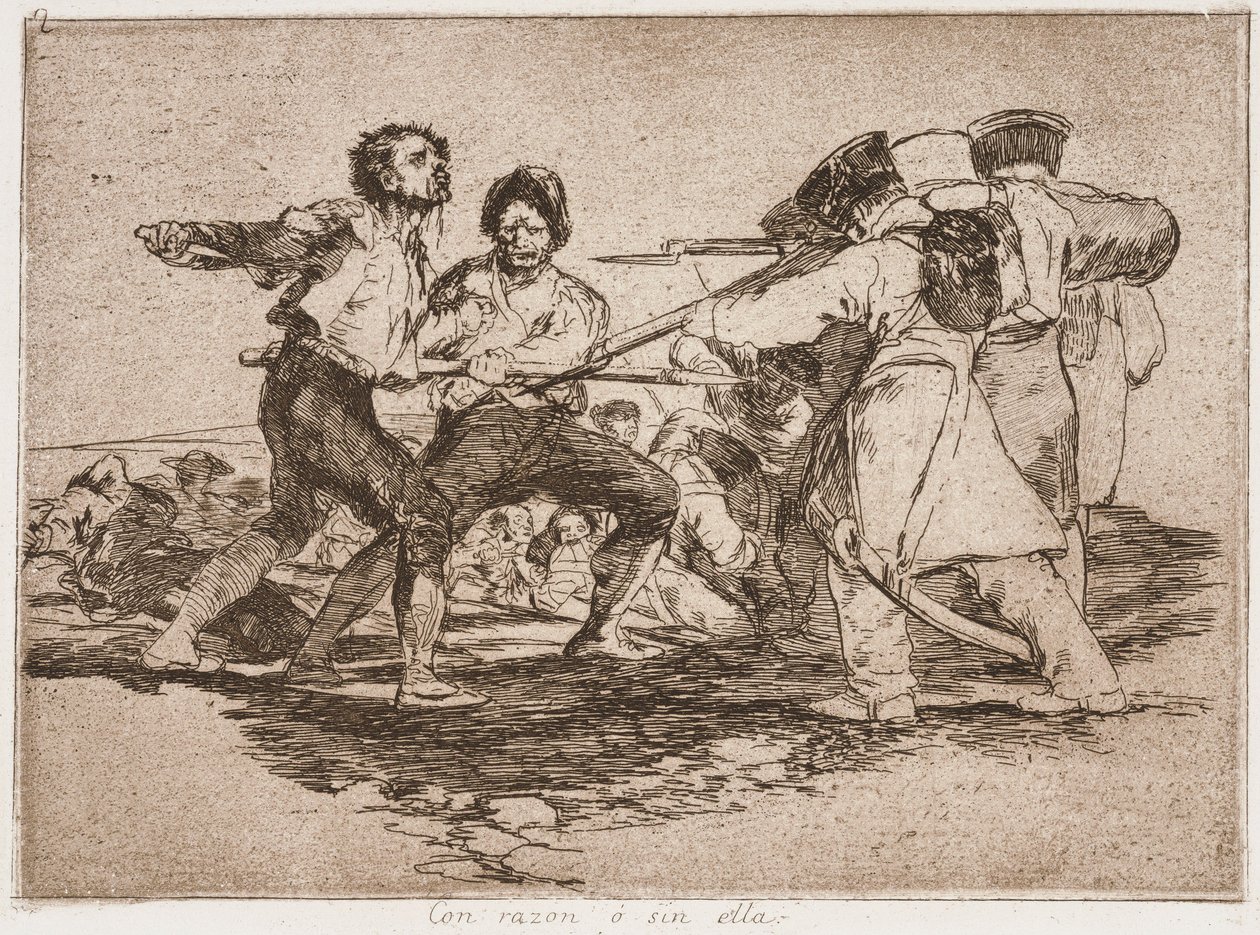 Oikein tai väärin, sarjasta "Sodan kauhut" tekijältä Francisco de Goya