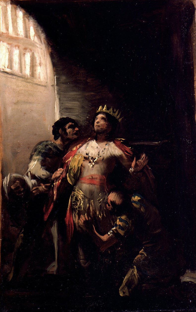 Pyhä Hermenegild vankilassa tekijältä Francisco de Goya